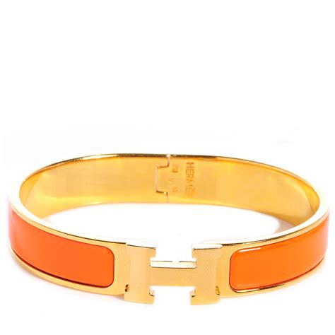 hermes enamel narrow clic clac h bracelet pm|hermes clic clac price.